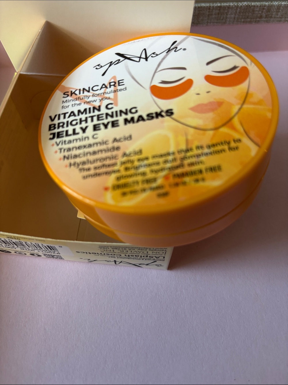 Vitamin C Brightening Jelly Eye Masks - Yellow